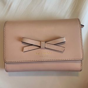 Kate Spade Light Pink Bow Trifold Wallet - Women